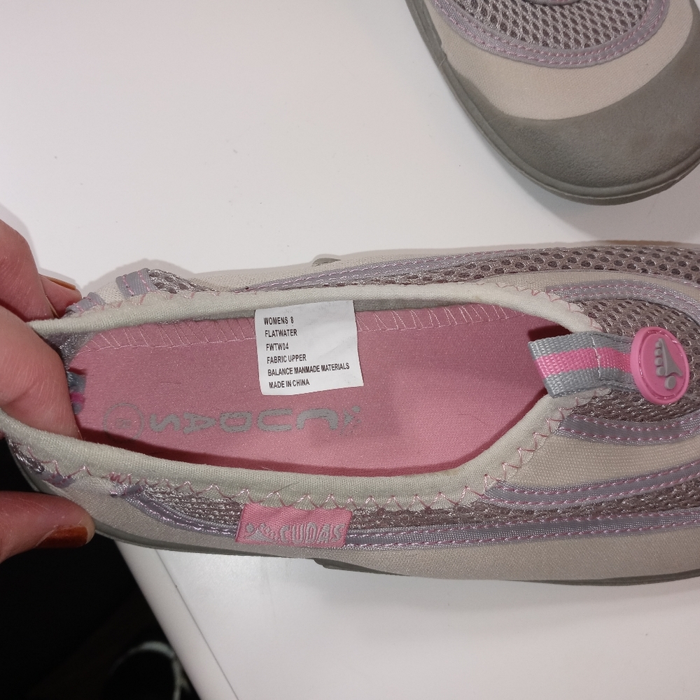 Cudas Grey and Pink Mesh Water Shoes Size 8 - Picture 4 of 5